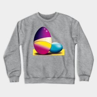 Easter eggs digital art (MD23Etr003) Crewneck Sweatshirt